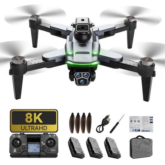 HYTOBP S166 Drone 4K Pro Avec GPS - 3 Caméras, 3 Batteries, Moins De 249g - Idéal Débutants