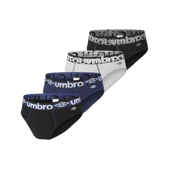 UMBRO Slips coton Lot de 4 Homme Noir Cdiscount PrêtàPorter