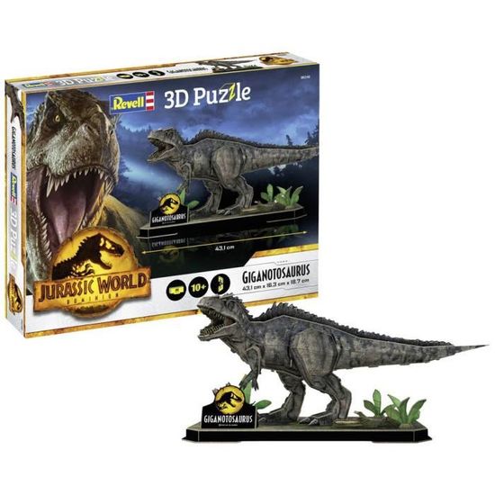 Puzzle 3D - REVELL - Jurassic World Dominion - Giganotosaurus - Fantastique - Moins de 100 pièces