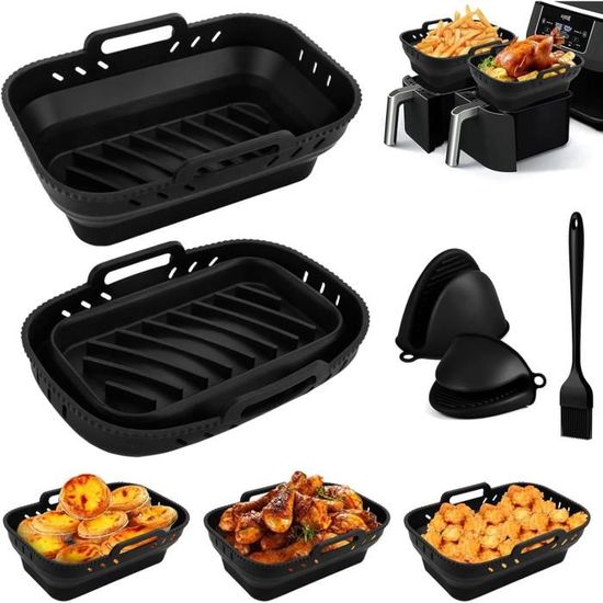 26 Accessoires Pour Air Fryer - Moules Silicone, Grilles, Thermomètre - Compatible Ninja, Foodi, Etc. - 4