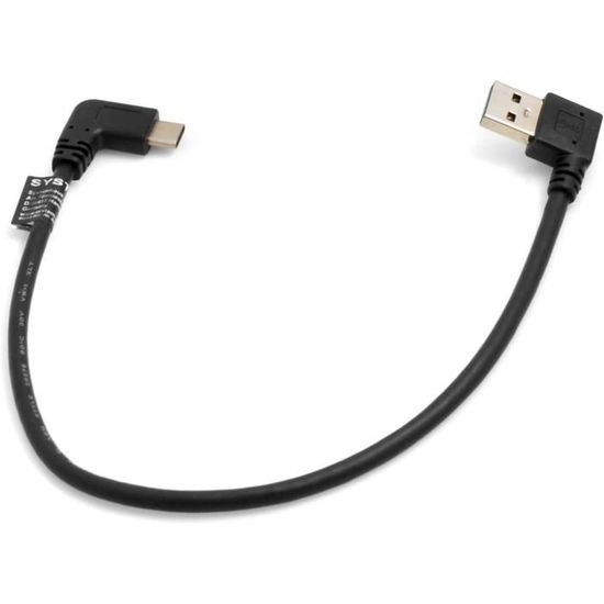 Câble D'Extension Audio 3,5 Mm Coudé 90° - Mâle Vers Femelle, 10 Cm, Noir - Pour Casque, Enceinte, Voiture