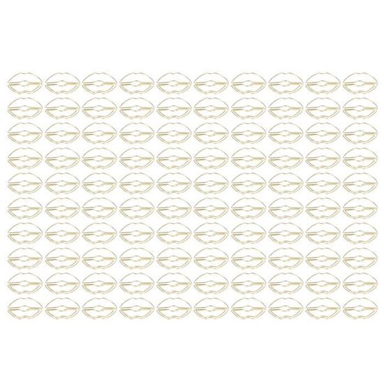 JYCRA Lot De 100 Trombones En Forme D'étoile Rose, élégant Trombone En Métal En Forme D'étoile, Mini Trombones Portables Pour La Maison, Le Bureau