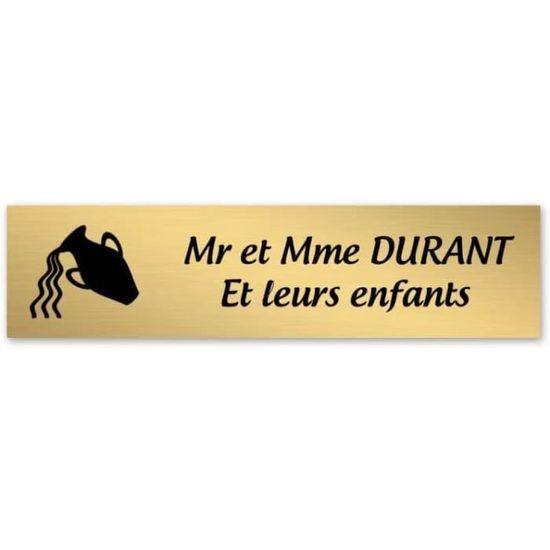 Plaque Gravée En Laiton Deux Tons 3x5 Pouces - Personnalisable, Pour Nom, Décoration, Cadeau Ou Trophée