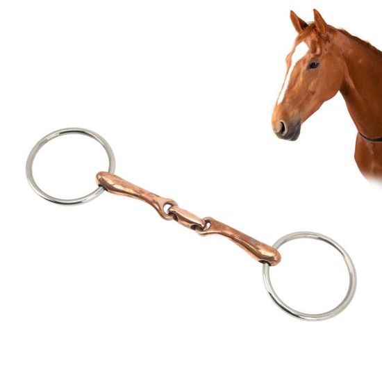 Mors De Filet Pour Cheval En Acier Inoxydable - Embout Doux 5 Pouces, Conception Confort Et Contrôle
