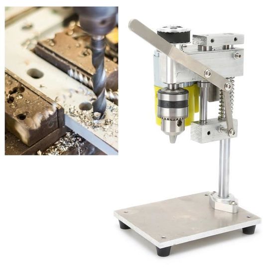 Mini Perceuse à Colonne 250W 7 Vitesses – Perceuse D'Établi Précise Pour Bois, Métal & Bijoux