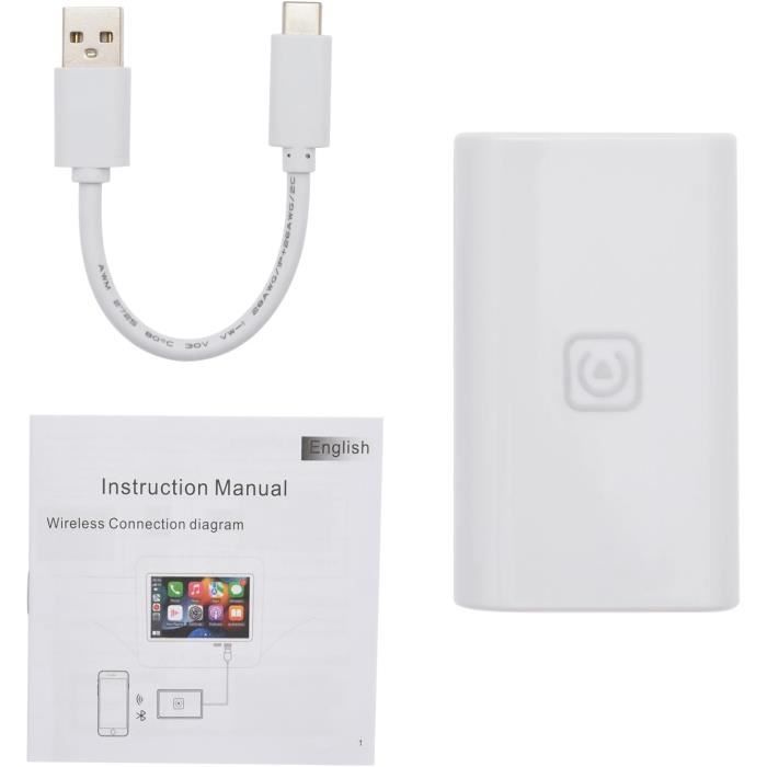 LPOJUHBSWAR Adaptateur Carplay Sans Fil Pour MG EHS 2020-2024, 2 En 1 Convertit Carplay Filaire En Sans Fil Clé Carplay, Plug And Play Convertisseur