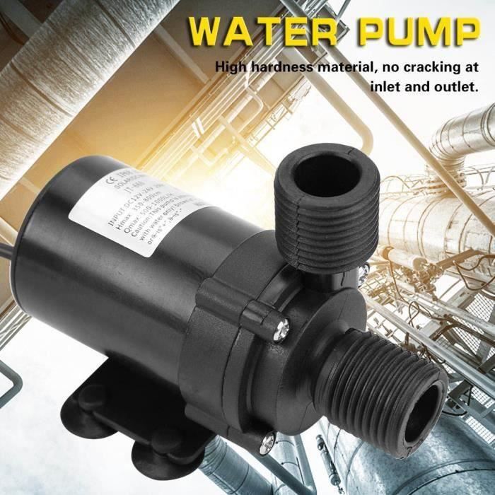 Qiilu Pompe à Eau CC Mini Pompe à Eau Sans Balai DC Pour Chauffe-eau