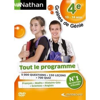 Nathan Graines De Genie 4Eme 2010/2011 / Jeu PC