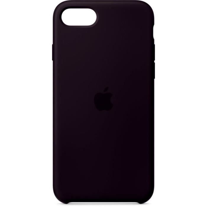 APPLE Coque pour iPhone SE Silicone - Noir