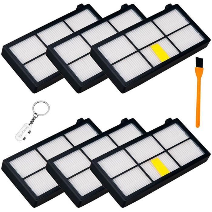 6 pcs filtre HEPA pour iRobot Roomba 960 800 870 871 880 980 981 Aspirateur, kit de filtres de remplacement 800, 900 Série.