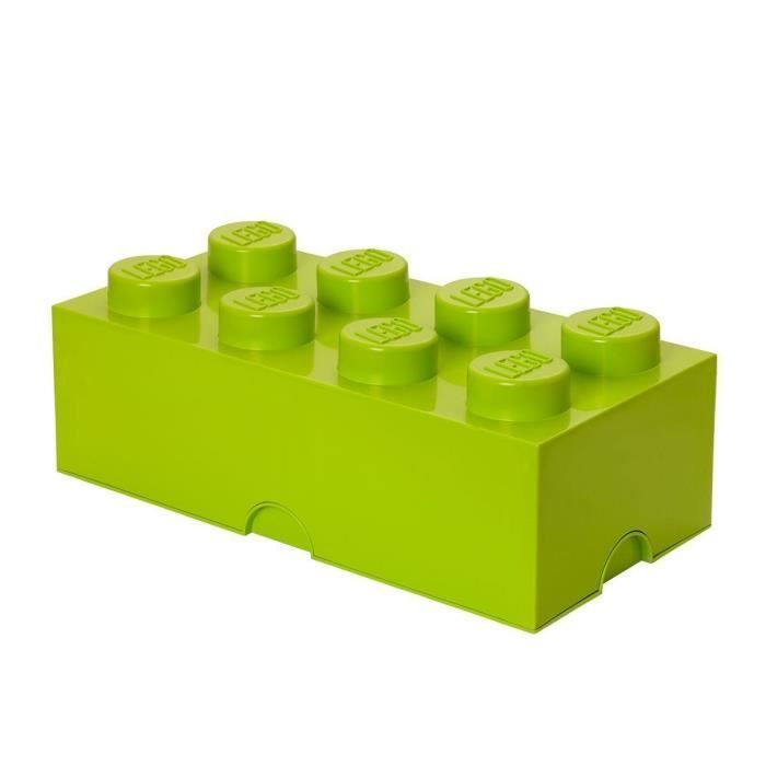 LEGO Brique de rangement - 40041220 - Empilable - Vert clair