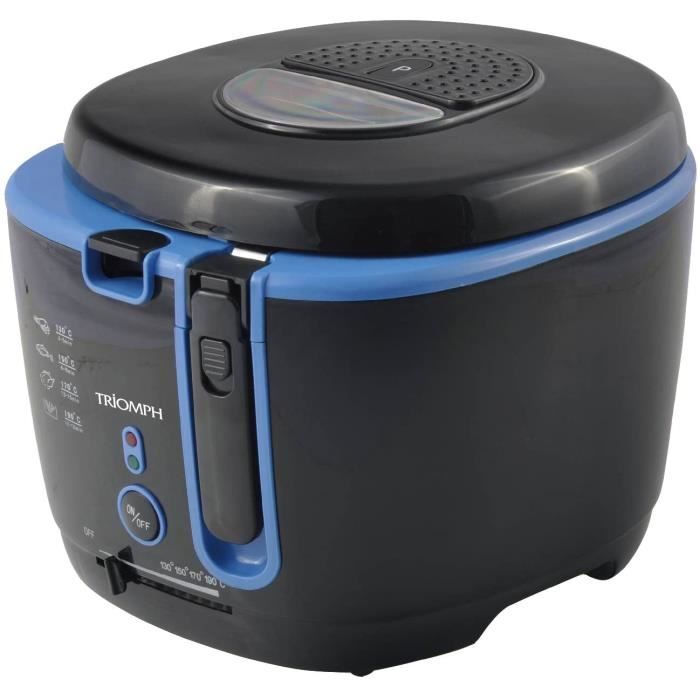 TRIOMPH 3700104515406 ETF1540 Friteuse électrique, 1800 W, 2.5 liters, Noir