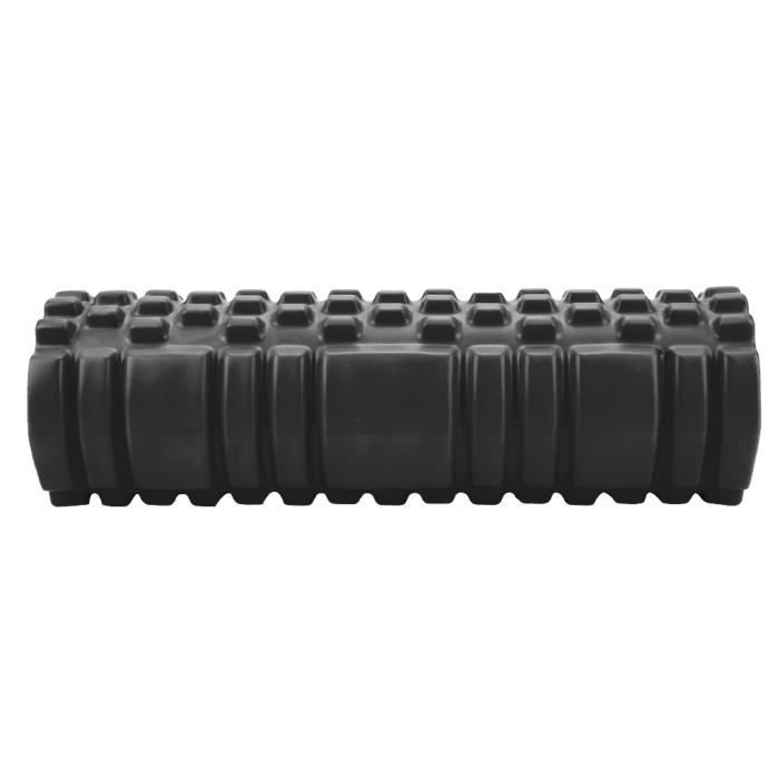 rouleau de yoga de massage Mini rouleau de yoga creux Exercice Fitness Roller Physio Workout Yoga Massage Colonne (Noir)