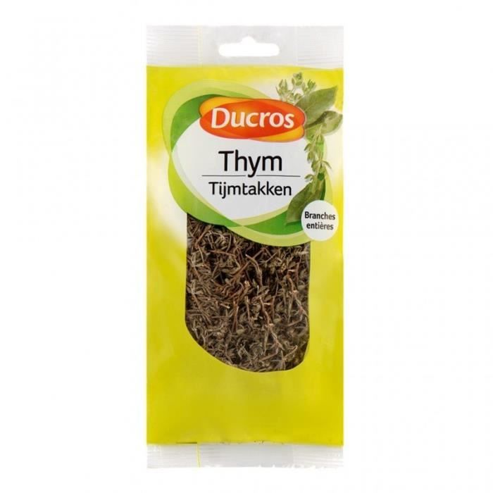 Ducros Thym Branches Entières Sachet 17g (lot de 3)