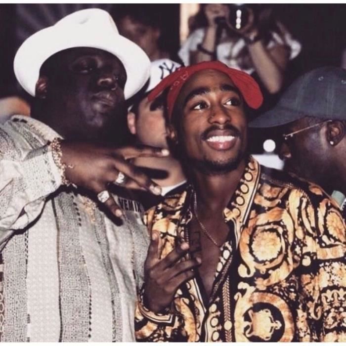 Poster Affiche Tupac Shakur The Notorious Big Rapper Vintage Hip Hop Legends 31cm x 32cm