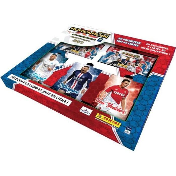 FOOT ADRENALYN XLTM 2020-21 - Coffret 3D - PANINI Carte à collectionner - Football