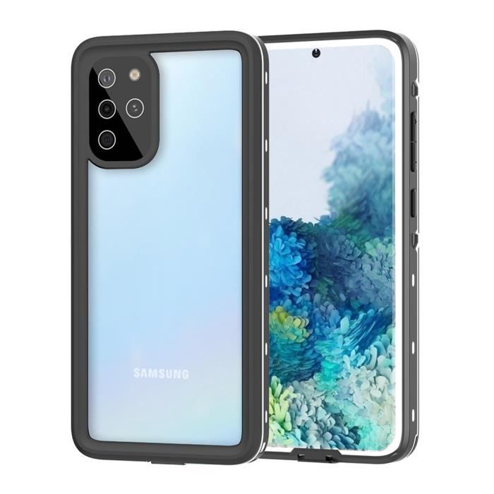 Coque Etanche Samsung Galaxy S20+, Housse Étui Clear Waterproof Imperméable Antichoc Antipoussière Anti-neige Protecteur - Blanc
