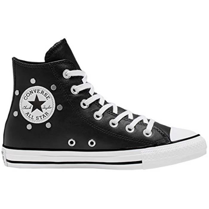Sandale De Randonnee MP361 Chuck Taylor All Star cuir Goujons HI Noir Hi Baskets Baskets Taille-37