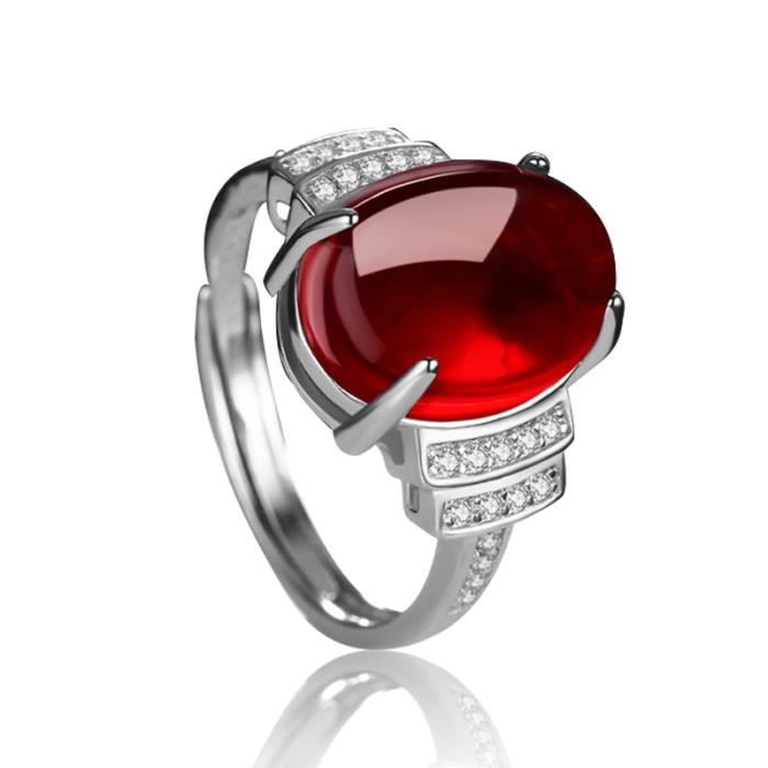 Bague en argent sterling 925 pour femme bague en pierre d'onyx faite à la main en argent agate de luxe vintage bague réglable