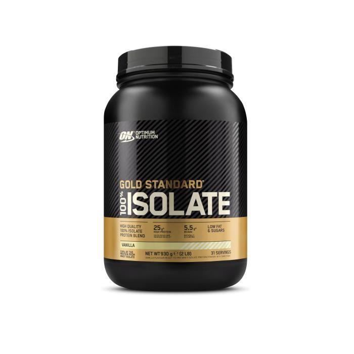 100% Whey Gold Iso 2.05lbs Vanille Optimum Nutrition Proteine