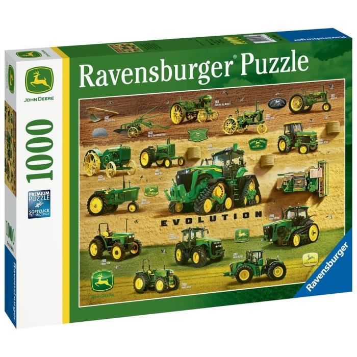 Ravensburger - Puzzle 1000 pièces - L'héritage John Deere