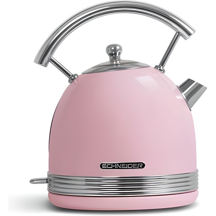 Scheinder Bouilloire 1.7 l collection Vintage sans fil Rose