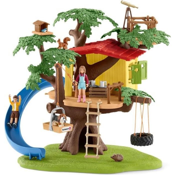 SCHLEICH - Figurine 42408 Cabane aventure dans les arbres