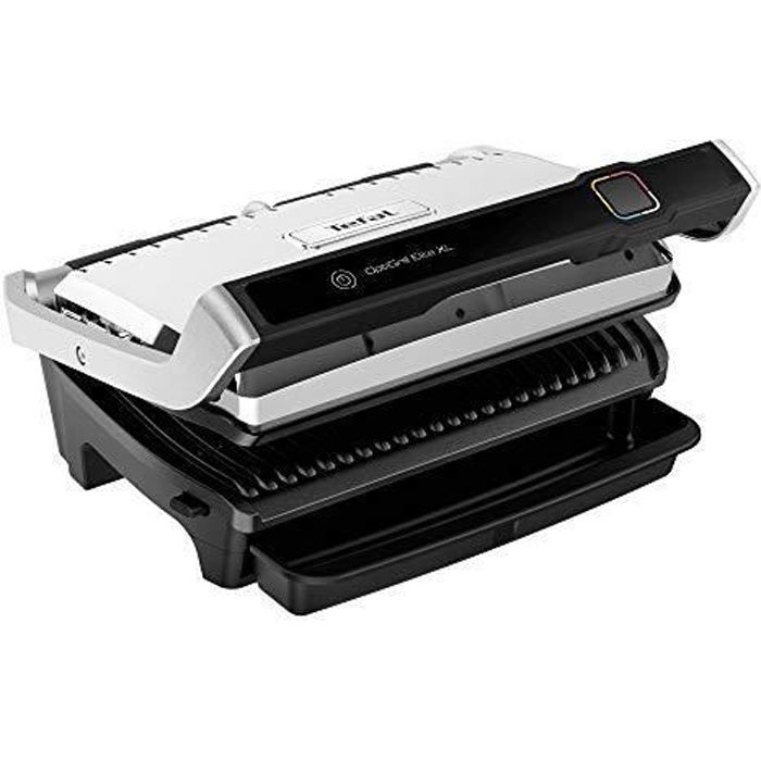 Tefal OptiGrill Elite XL Gril électrique, Cuisson auto, Guide cuisson intuitif, 16 programmes, Aliments congelés, Viande marquée,