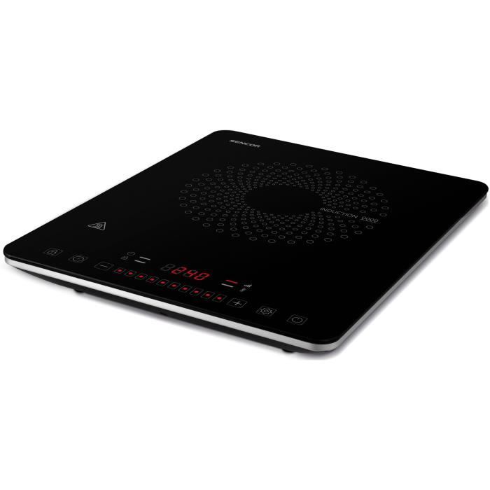 Plaque À Induction Sencor SCP 3701BK – 1 Foyer, 2000 W, Commandes Tactiles