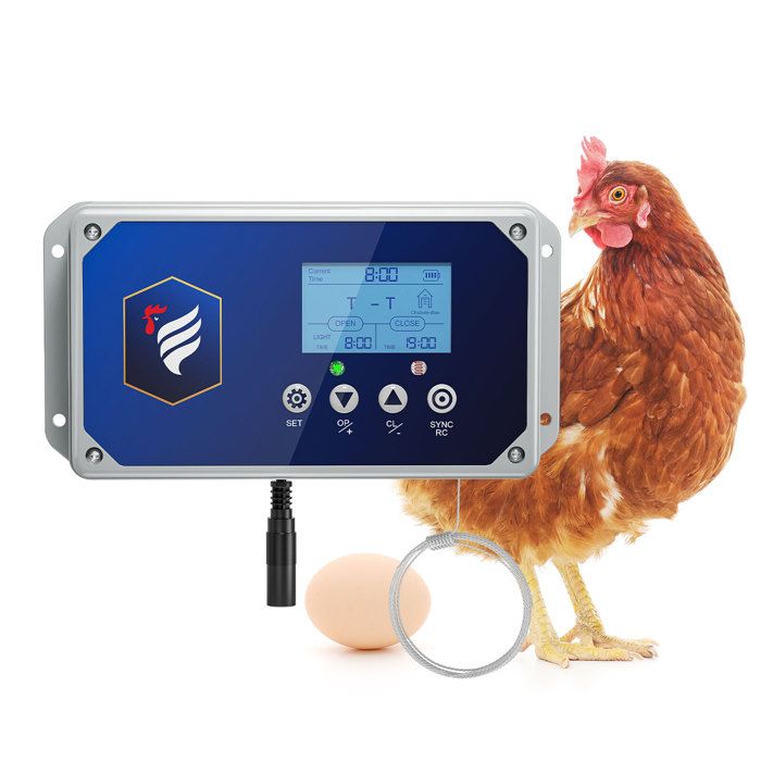 Meilleurs prix pour TTLIFE Porte poulailler Automatique 4 modes de contrôle Autonomie de 6 mois et 3 options d'alimentation Porte à Volets Compatible