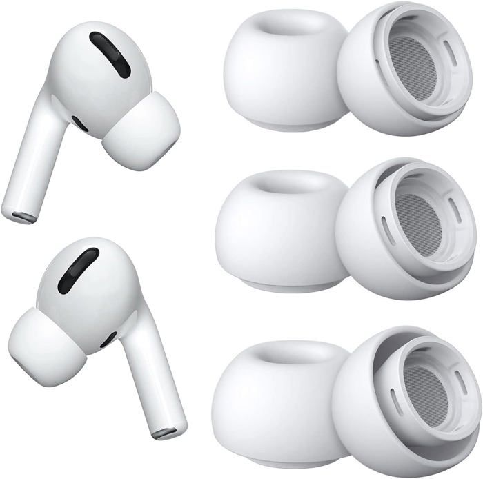 Lot De 8 Paires Embouts Silicone Hypoallergéniques Pour Écouteurs Tube Coil - Compatibles Motorola / Kenwood - Tailles S/M/L
