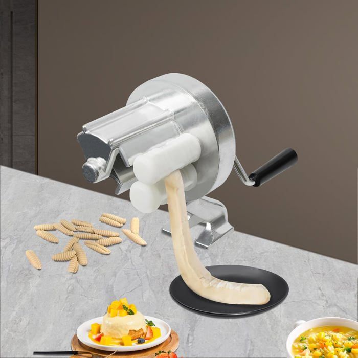 Presse à Nouilles Manuelle En Inox – Machine à Pâtes Maison – Pour Spaghetti, Fettuccine – Facile à Utiliser Et Nettoyer - 9