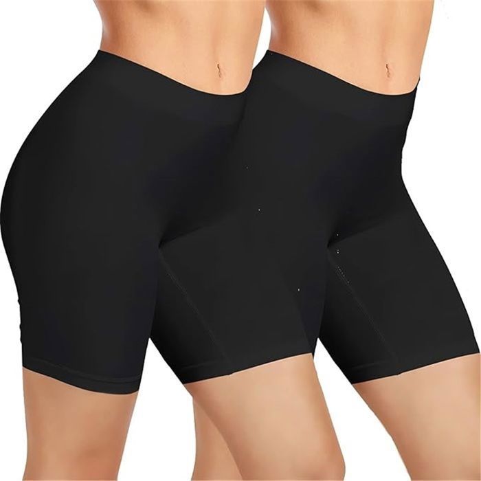 Lot de 2 Short Leggings Sport Femme sous Anti-frottement Pantalons