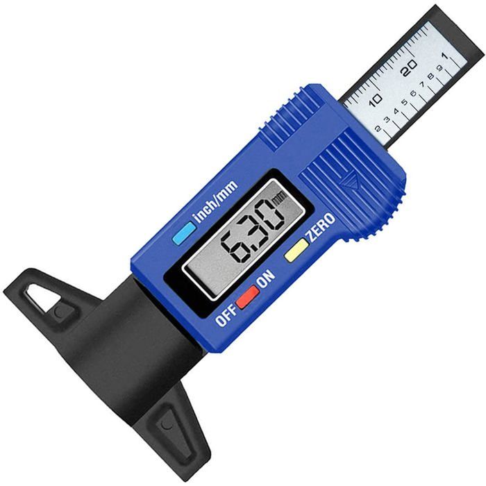 Jauge De Profondeur Numérique Pour Pneus - Écran LCD - Mesure 0-25,4 Mm - Pour Voiture, Moto, SUV, Camion