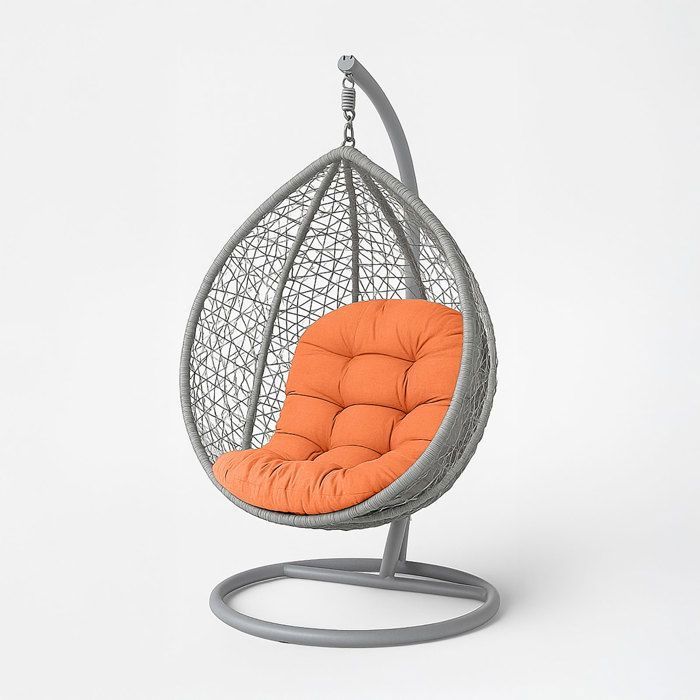 Coussin pour fauteuil suspendu extérieur - HOMESCAPES - Coussin de rechange pour fauteuil œuf - Intérieur et extérieur - Terracotta Coussin pour fauteuil suspendu extérieur - HOMESCAPES - Coussin de rechange pour fauteuil œuf - Intérieur et extérieur - Terracotta