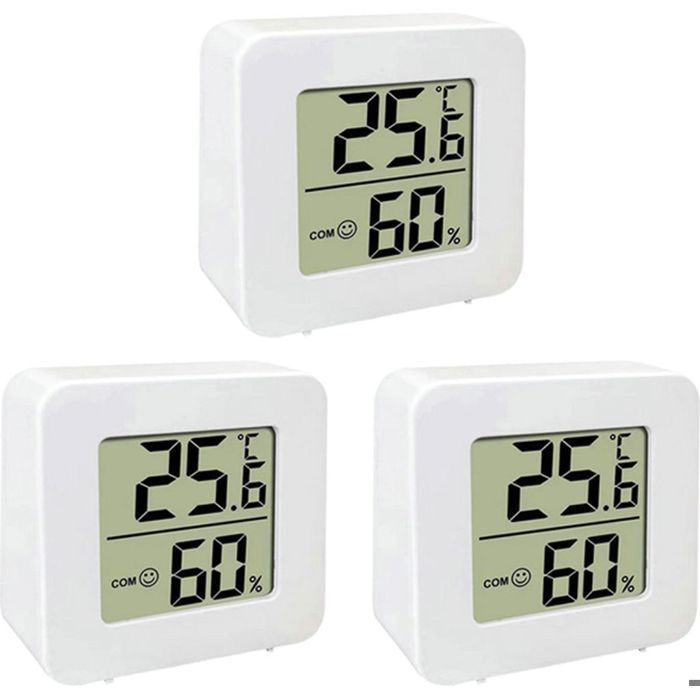 Meilleurs prix pour Lot de 3 Thermomètres IntérieursRaumthermometer Digital IntérieurLCD Intelligent de lHygromètredune haute Précision QIEDOVIEY