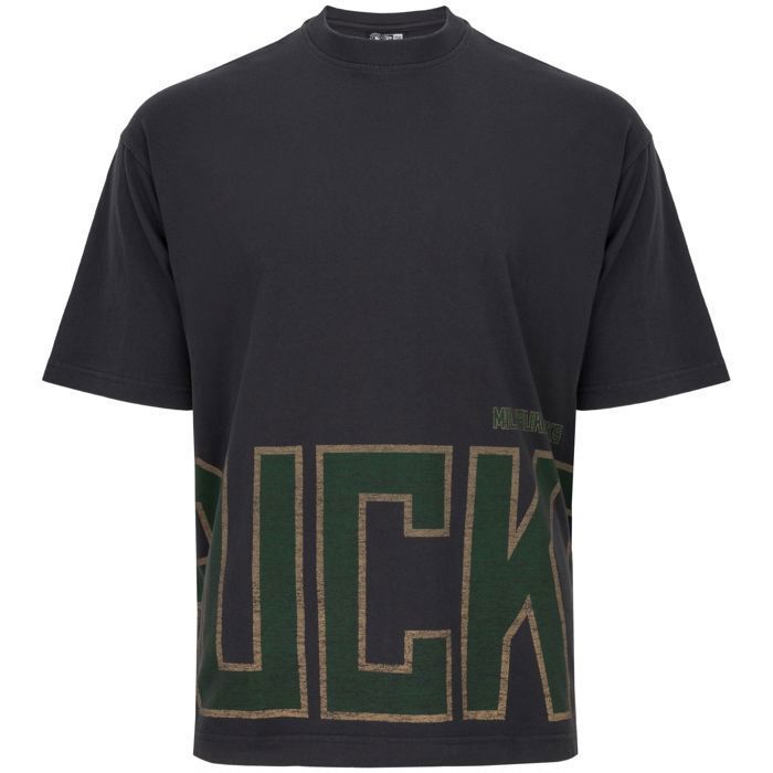 Chemise Oversized - NEW ERA - Milwaukee Bucks - 100% Coton - Manches Courtes - Noir/Vert Chemise Oversized - NEW ERA - Milwaukee Bucks - 100% Coton - Manches Courtes - Noir/Vert