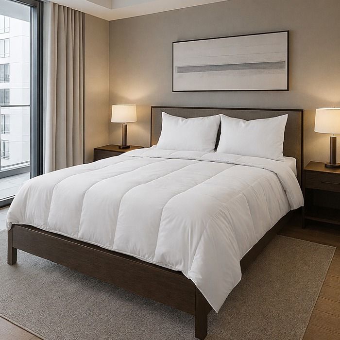 Matelas Dreamlux 27 cm ressorts ensachés mousse haute densité indépendance du couchage réversible + oreiller(s) + couette Matelas Dreamlux 27 cm ressorts ensachés mousse haute densité indépendance du couchage réversible + oreiller(s) + couette