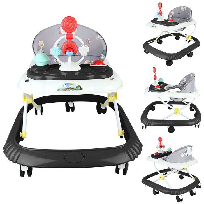 OOBEST-Youpala -Trotteur- Hauteu Réglables + Pliable - Pour 6+ Mois - Pour Garçon Fille - Noir OOBEST-Youpala -Trotteur- Hauteu Réglables + Pliable - Pour 6+ Mois - Pour Garçon Fille - Noir