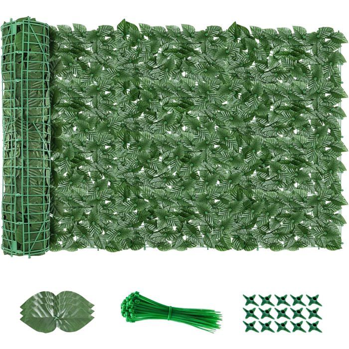 Haie Artificielle - 1 Panneau 1x3M - Feuillage Dense - Brise Vue Jardin ...