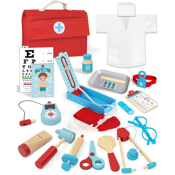 Malette Docteur Enfant Jeux Enfant 3 Ans Malette Docteur Bois Déguisement Docteur Enfant Docteur Jouet Enfant 3 Ans