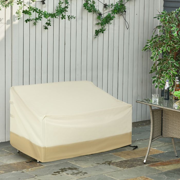 Housse de protection pour banc de jardin - 152 x 87 x 59-79 cm - Oxford 600D - Imperméable - Anti-UV