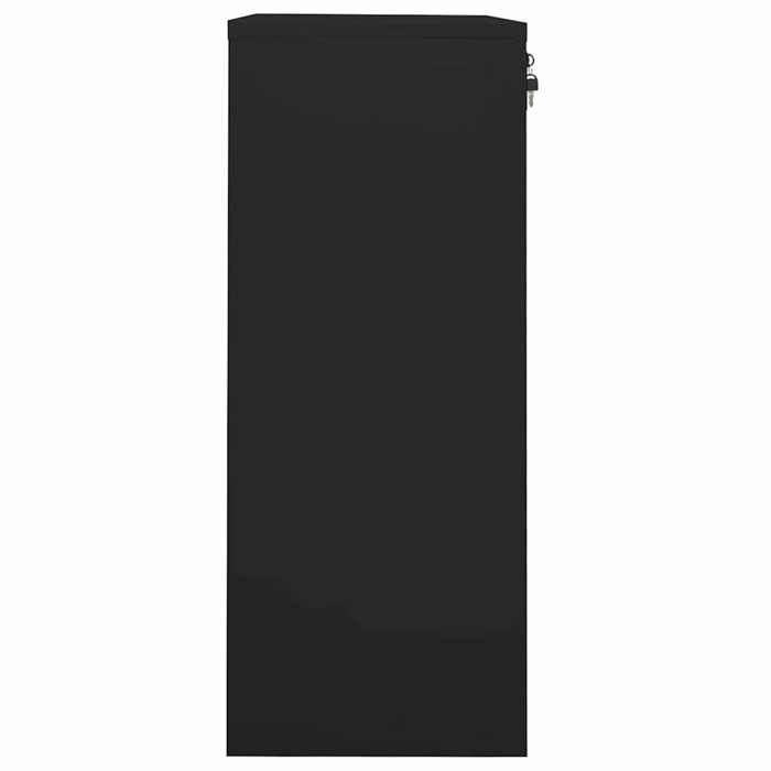 BEAU Armoire de classement - Armoire de bureau - Noir - 90x40x102 cm - Acier[56214]