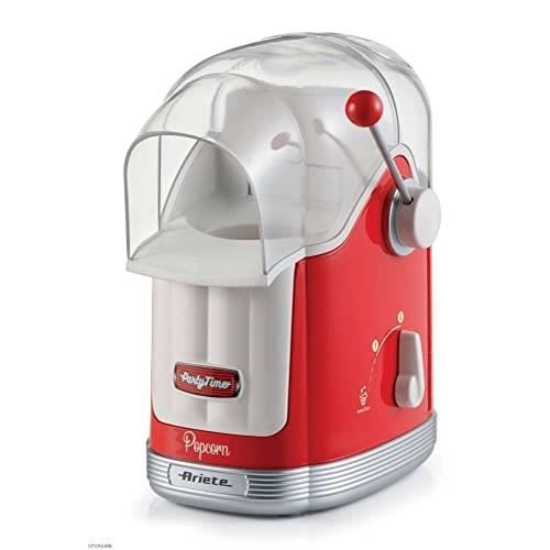 Machine à Popcorn - ARIETE - 2958 - 1100 Watts - Réservoir 600 g - Cuisson à air chaud
