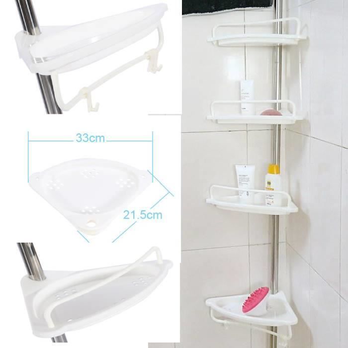 FENGCHUANG 1 Pièces Support de Douche, Accessoires Salle De Bain, Rangement  Et Organisation De la Salle de Bain, Support De Douche Sans Perçage Pour  Tige de Douche de 24 à 25 mm