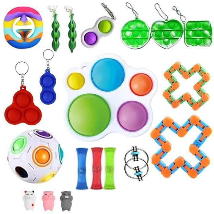 Fidget Toys Cheap Set,Baby Simple Dimple Sensory Toy,Mini Push Pop