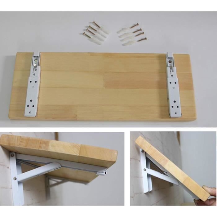 Tablette Rabattable Table Murale Rabattable En Bois, Table À Manger Rabattable Robuste ...