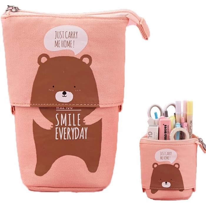 CYP BRAND Trousse Triple Brawl Stars – 3 Grands Compartiments – Noir – Officielle – École Et Voyage