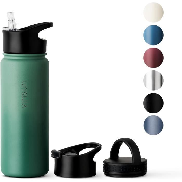 Gourde Isotherme Inox 500 Ml - Garde Le Froid 24h Et Le Chaud 12h, Sans BPA, Pour Sport Et Quotidien