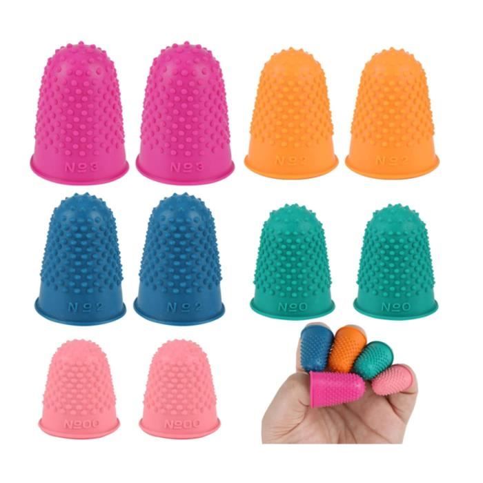 Protège-Doigts En Caoutchouc - 32 Pièces Réutilisables | Pour Comptage, Couture, Tri | Embouts De Doigts En Silicone Doux